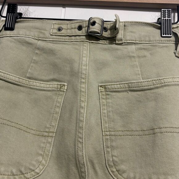 Old Navy Curvy Sky-Hi Straight Tan Carpenter Jeans size 4 - Picture 2 of 6